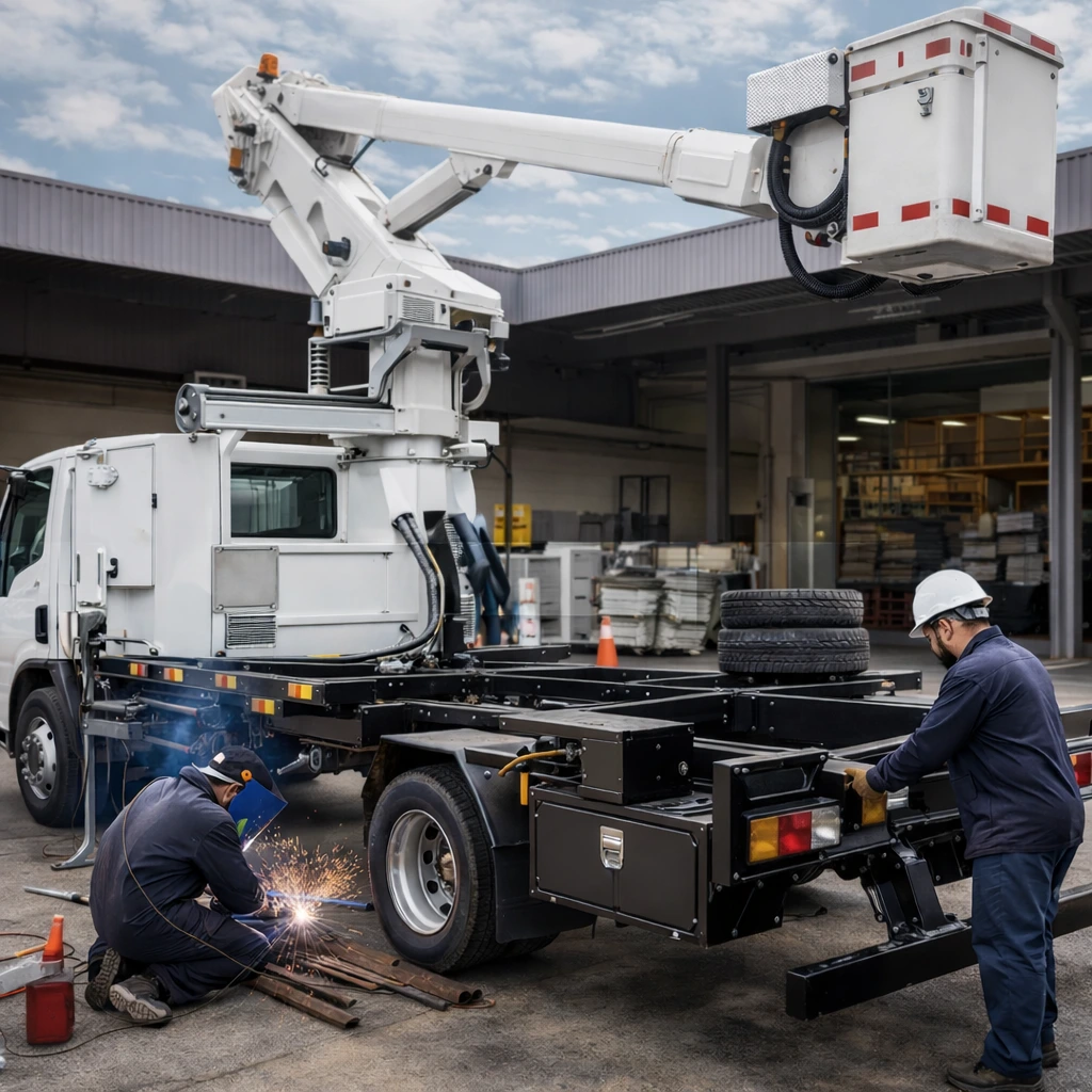 ¿Cómo adecuar un vehículo para trabajo en altura con plataforma hidráulica?